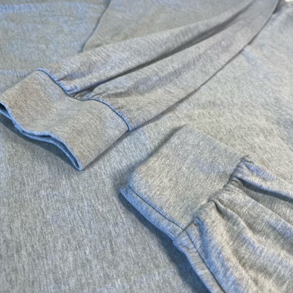 King Size XXL Gray Long Sleeve Polo - Picture 5 of 7